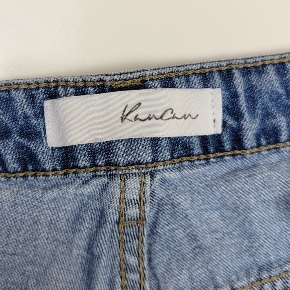 KanCan Renee Distressed High Rise Denim Cut Off Shorts S - Picture 8 of 8